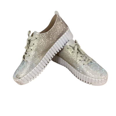 Django & Juliette  Womens  Size 41 Gold and White Sneakers 