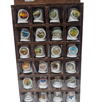 Sewing thimbles landmarks and locations of Australia 24 thimbles included 