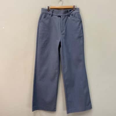 AERE Womens  Size 12 Wide Leg Jeans Grey 