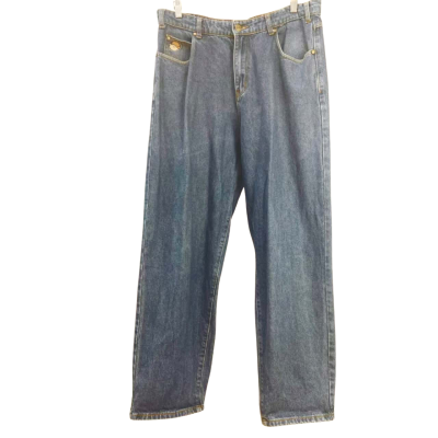  Butter Worldwide Inc - Mens Baggiest Ultra Baggy Fit with Gradual Taper Jeans - Philly Santosuosso Signature Fit - Size 32/32 - Blue 