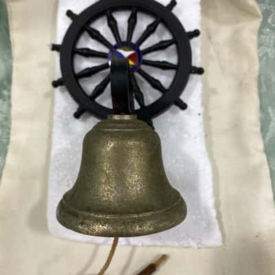 Vintage Nautical-style Ship’s Wheel Dinner Bell