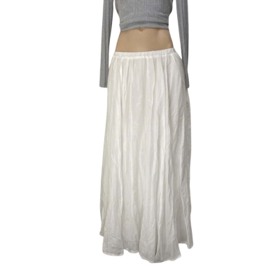 Chosen by Tuchuzy Womens Size M White Cotton/Silk Skirt
