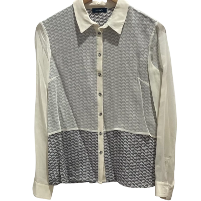 MAX&Co. Patterned Silk Blouse Size 8 