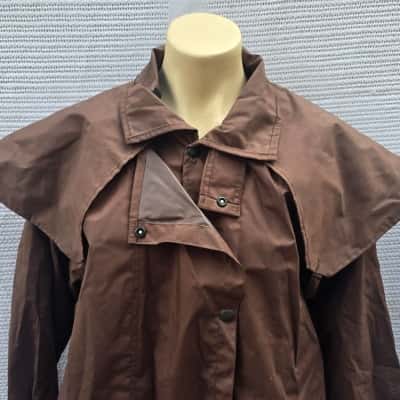 Driza-Bone Womens  Size 4 Raincoat Brown 