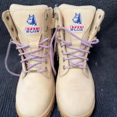 Steel Blue Southern Cross Womens  Size 8.5 Boots Beige 