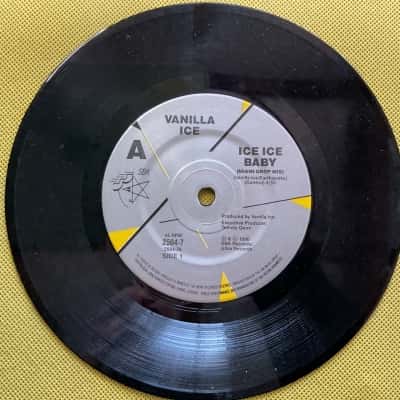 Vanilla Ice “Ice Ice Baby/It’s A Party” Vintage Australian 7” Vinyl.