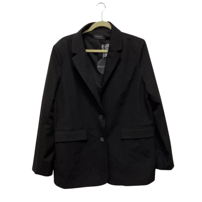 White Fox Womens Oversized Blazer Size M Black  