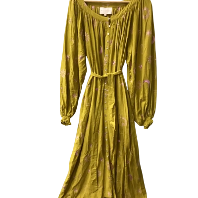 Laboheme Girls  Size One Size Maxi Dress Mustard / Pink  J