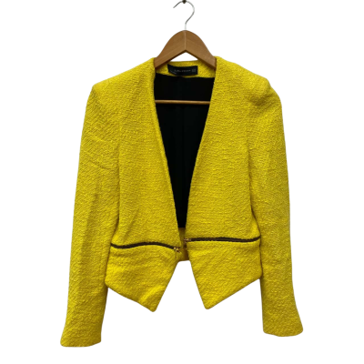 Zara Womens Jacket Size XS Yellow 