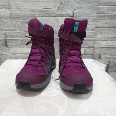Salomon Women's  Size uk 5 Boots Maroon / Purple / Teal / White 