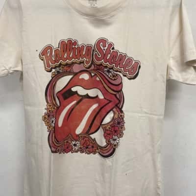 Rolling Stones Womens  Size M T-shirts Off White 