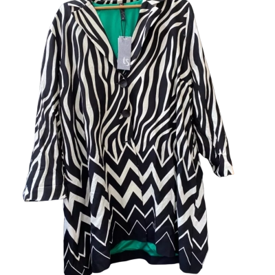 Taking Shape Call Of The Wild Linen Jacket Spring Fling Animal Print Size 22 BNWT
