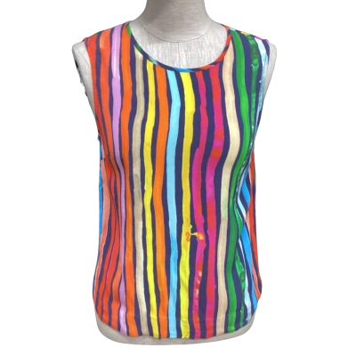 Gorman by Kindah Khalidy  Size 6 Sleeveless Top Multicoloured / Striped 