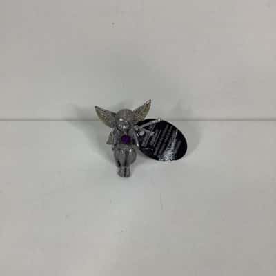 Vintage February Birthstone Pewter Fairy