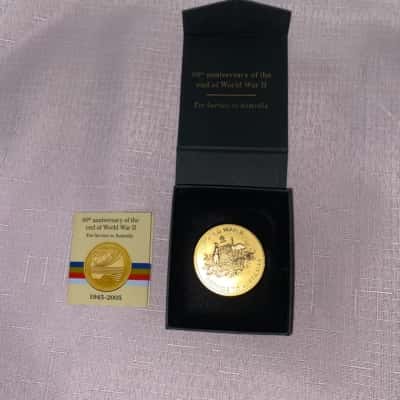 Service to Australia Medallion- 60th Anniversary Of The End Of WWII 