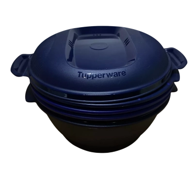 Tupperware smart multi-cooker microwave steamer in cobalt blue