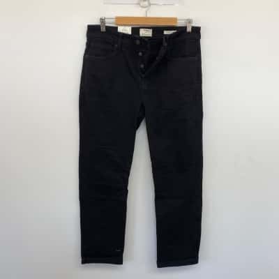 Cotton On Pitch Black Regular Straight Jeans  Size 32 