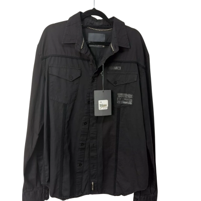 BNWT Mossimo Mens  Size XL Long Sleeve Shirt Black  