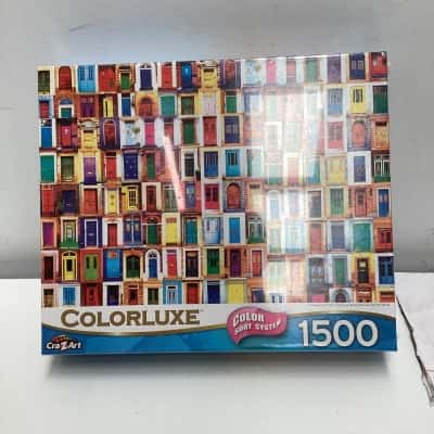 NEW - COLORLUXE  Jigsaw Collage of Ancient Colourful Doors from Around the World 1500 pieces