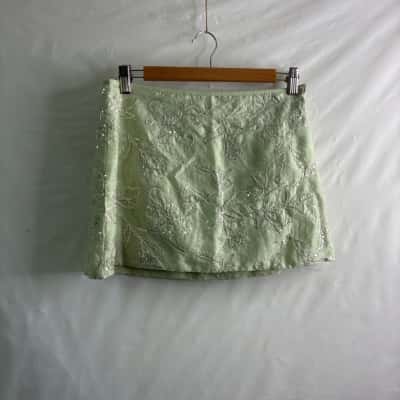 Luck & Trouble Womens Size 10 Mini Skirt Green BNWT 