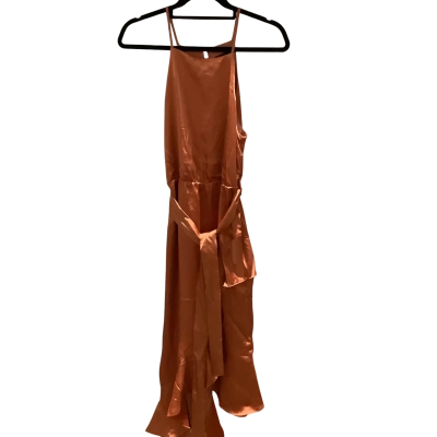 Bardot Womens  Size 8 Shoestring Strap Dress Copper 