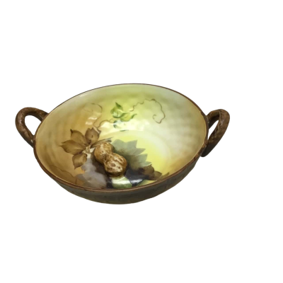 Nippon Morimura Bros Hand-Painted Peanut Bowl - Made In Japan Circa 1900