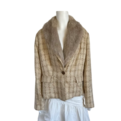 Target Womens  Size 16 Tweed Beige Blazer