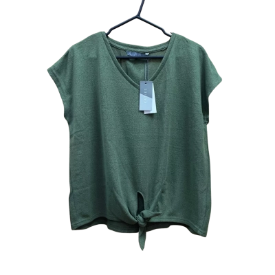 Katies Womens  Size L Short Sleeve Shirt Green 