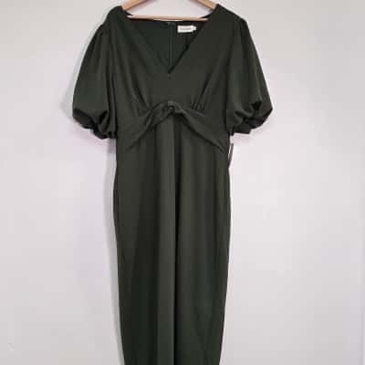 Tussah Womens  Size 18 Midi Dress Khaki 