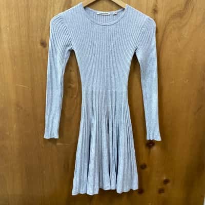 Country Road Light Grey Bodycon Dress Size 12 