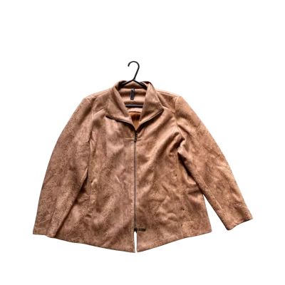 Taking Shape Zip Up Jacket Snake Skin Pattern