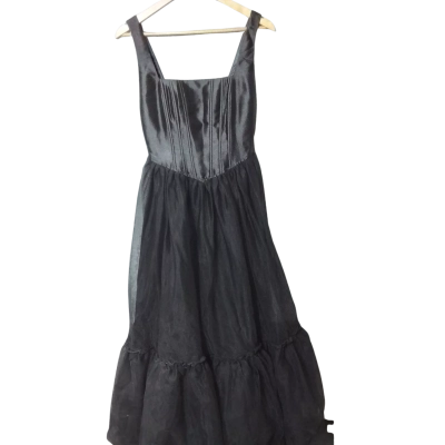  Aureta Womens Size S Maxi Dress Black  