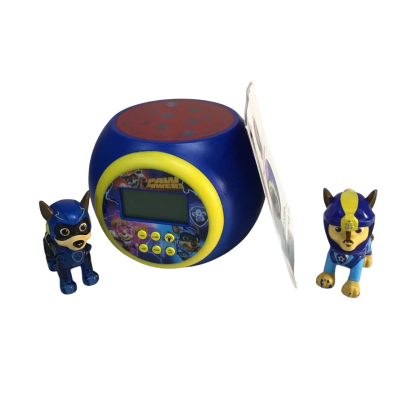 Projector Paw Patrol Alarm Clock and Figures as pictured
