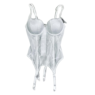 BNWT Target Bridal Bustier-Style White Lace Lingerie + 14C Bra