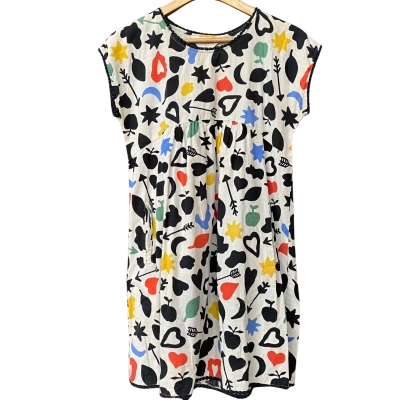 Gorman Womens Size 8 Beige Pattern Dress 