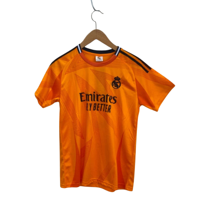 MCF  Kids Orange Size 30 Soccer Set Real Madrid #5 Bellingham