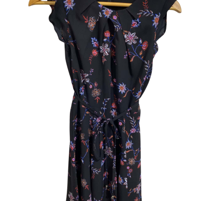 Portmans Casual Dress Black Floral size 6