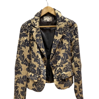 Jag Womens  Size 8 Gold & Black Blazer