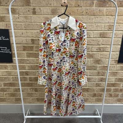  LK Bennett Womens dr flo multi dress Size 12 