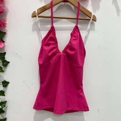 Kookai Womens Halter Neck Top Size 0 Hot Pink  