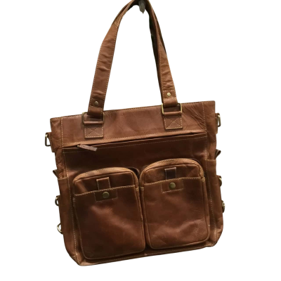  Unisex Brown Leather Tote or Messenger Bag JLP  Melbourne