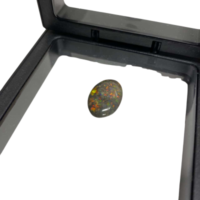  Natural Black Opal Oval Cabochon Cut