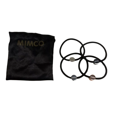 MIMCO 'Turnlock Hair Pony Set' Hair Ties - Black and Silver/Gold/Rose Gold