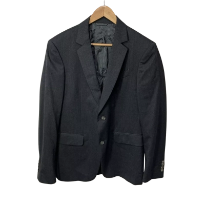 John Varvators Mens Italian Size 50 RG Grey Flannel Wool Suit Jacket (new)