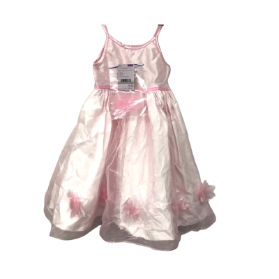 'Patch Princess' Girls Size 2 Pink Mist Dress Made in New Zealand - NEW 