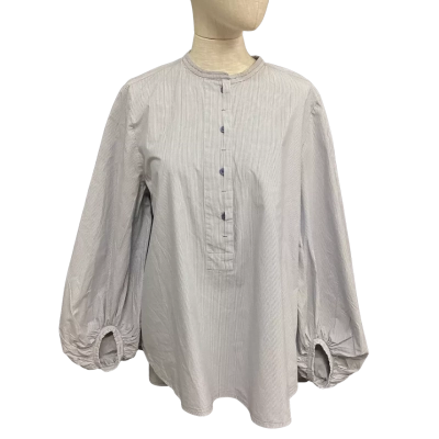 COS Womens  Size 38 Long Sleeve Top Blue / Striped / White 