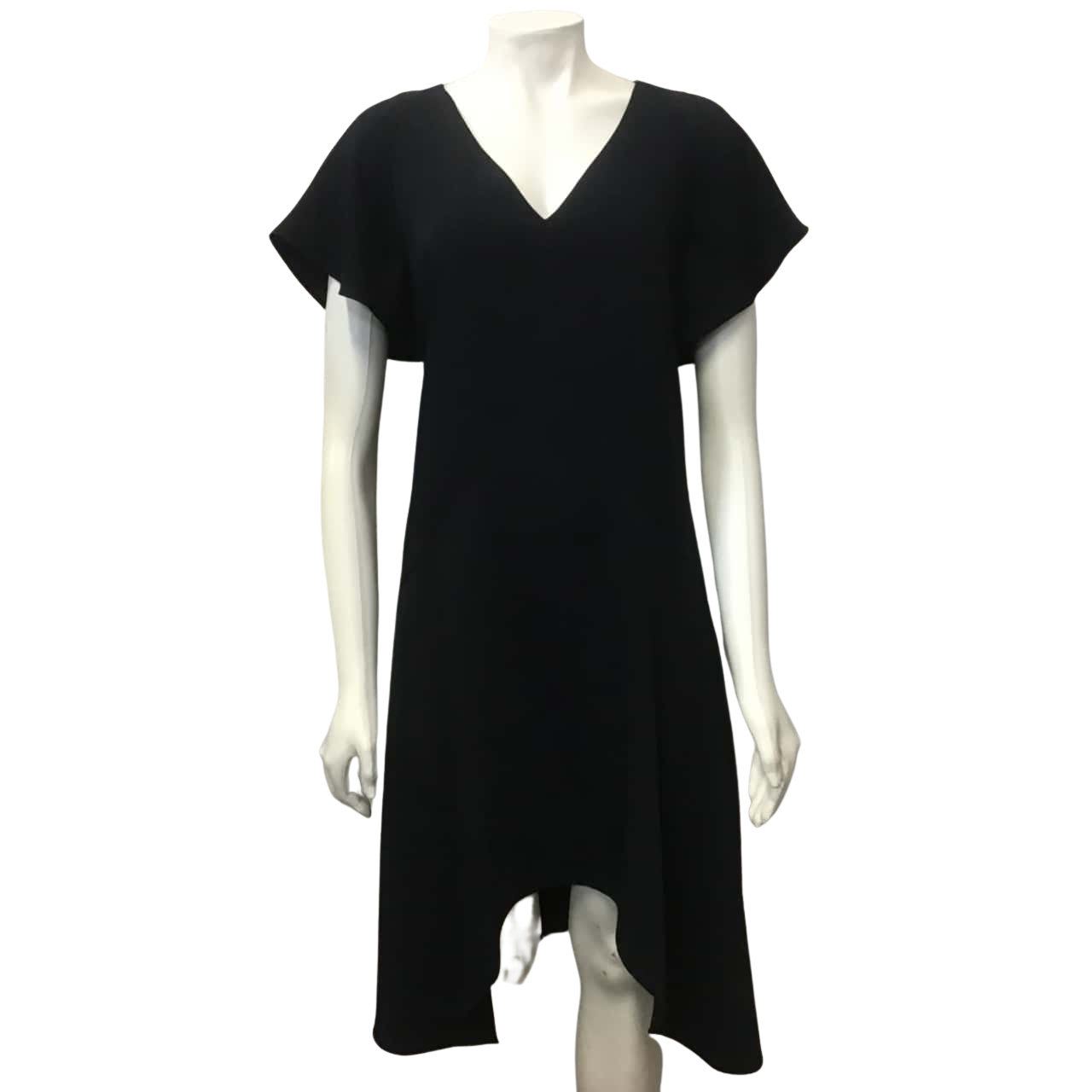 Veronika Maine Bias Cut Dress Size 12 Navy(s)