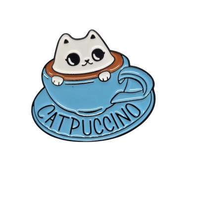  Womens Brooch Blue Catpuccino 