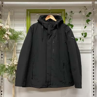 Calvin Klein Mens Black Size XL Zip Through 3 in 1 Hood Jacket  