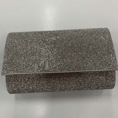Betts Womens Clutch Silver with Strap 